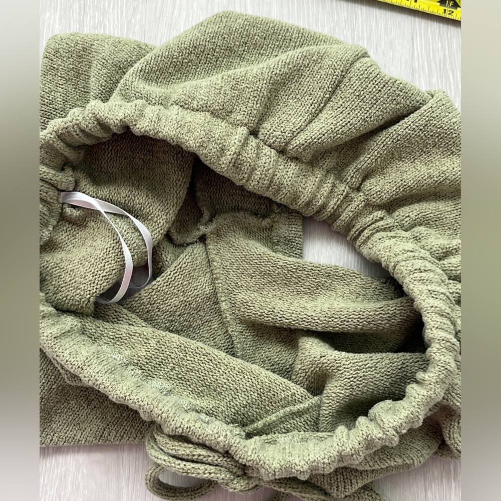 SABO cozy Knit Women's Shorts in Olive Green Size L - Picture 10 of 13